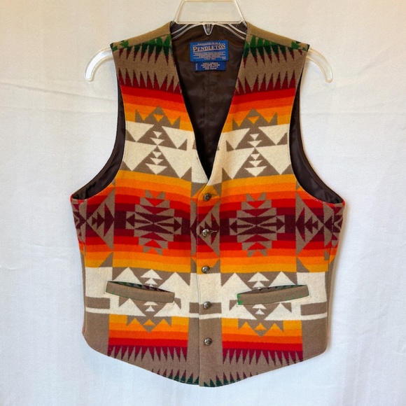 Pendleton Chief Joseph Harding Aztec Southwestern Native Vest